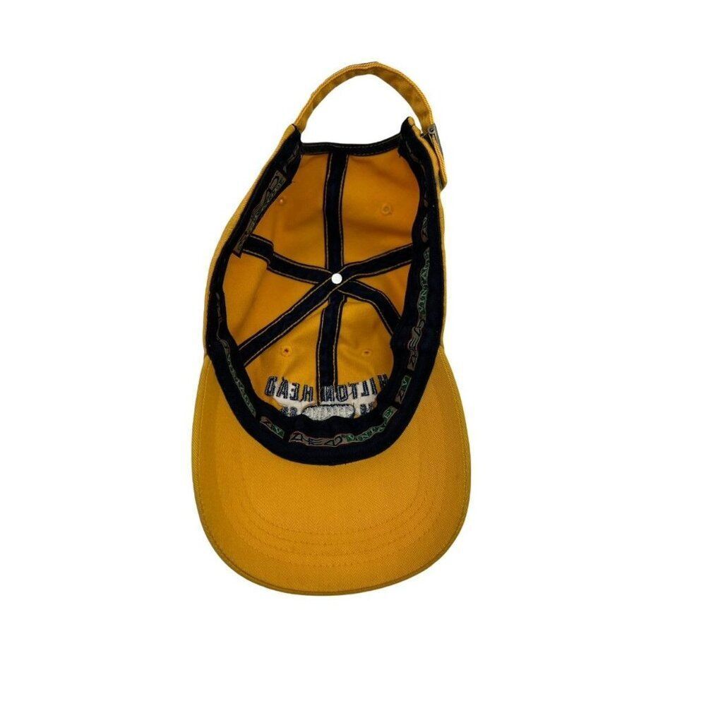 Ahead Vintage‎ Golf Hat Mens OSFA Yellow Excellent Hilton Head National 1989 Cap - Picture 4 of 7
